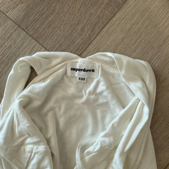 Revolve Superdown Gene cross front Bodysuit XXS - Picture 5 of 5